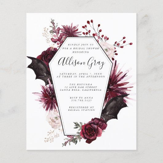 Halloween Vrijgezellenfeest | Begrotingsbrochure Flyer (Voorkant)