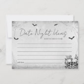 Halloween Vrijgezellenfeest Date Night Ideeën Kaar Kaart (Voorkant)