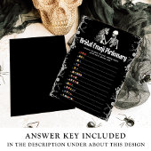 Halloween Vrijgezellenfeest Emoji Pictionary Game Kaart