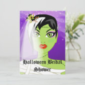 Halloween Vrijgezellenfeest Kaart (Staand voorkant)