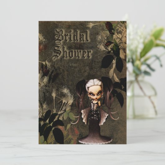 Halloween Vrijgezellenfeest Kaart (Staand voorkant)