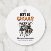 Halloween vrijgezellenfeest laten we ghoul gaan bedankjes labels (Voorkant)