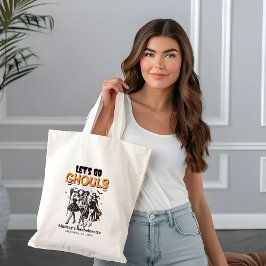 Halloween vrijgezellenfeest laten we naar de duive tote bag