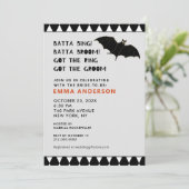 Halloween Vrijgezellenfeest Oktober Invitation Kaart (Staand voorkant)