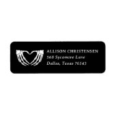 Halloween Vrijgezellenfeest retouradres Etiket (Voorkant)