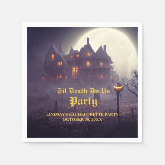 Halloween vrijgezellenfeest servet (Voorkant)