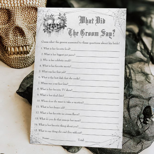 Halloween Vrijgezellenfeest Wat zei hij spel (Creator heeft geüpload)