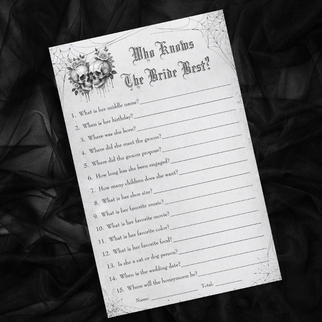 Halloween Vrijgezellenfeest Who Knows Bride Beste  (Creator heeft geüpload)