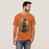 Halloween vrouw grappig t-shirt (Voorkant volledig)