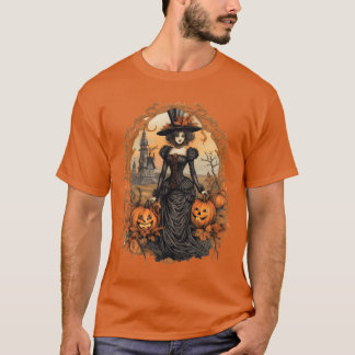 Halloween vrouw grappig t-shirt