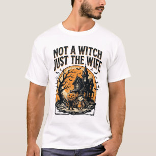 Halloween Vrouw Shirt Vintage Spookhuis Ontwerp