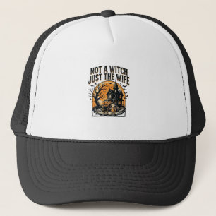 Halloween Vrouw Shirt Vintage Spookhuis Ontwerp Trucker Pet
