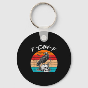 Halloween Vrouwelijke Kraai Zwarte Vogel Vrouwelij Sleutelhanger