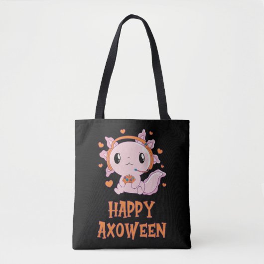 Halloween Vrouwen Meisjes Gaming Axolotl Kinder Tote Bag (Voorkant)