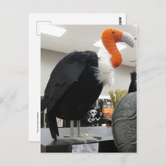 Halloween Vulture Briefkaart (Voorkant / Achterkant)