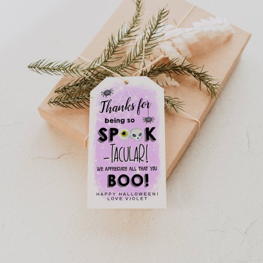Halloween Waardering Spooktacular Gift Labels Cadeaulabel