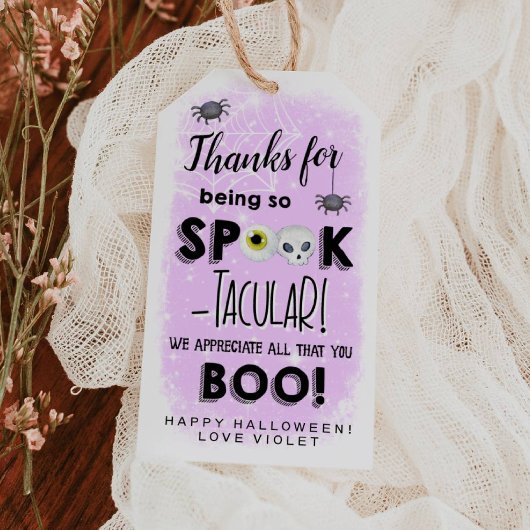 Halloween Waardering Spooktacular Gift Labels Cadeaulabel