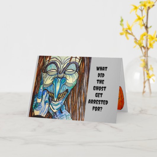 HALLOWEEN, WAAROM WERD DE GEEST GEARRESTEERD? KAART (Gele Bloem)
