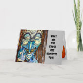 HALLOWEEN, WAAROM WERD DE GEEST GEARRESTEERD? KAART (Voorkant)