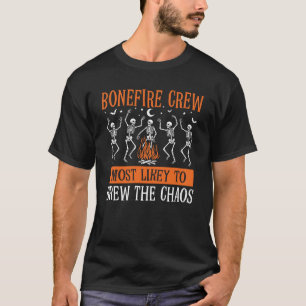 Halloween waarschijnlijk groep bijpassende skelet t-shirt