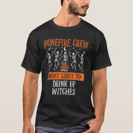 Halloween waarschijnlijk groep bijpassende skelet t-shirt