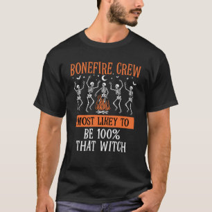 Halloween waarschijnlijk groep bijpassende skelet t-shirt