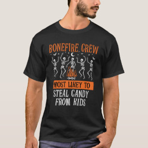 Halloween waarschijnlijk groep bijpassende skelet t-shirt