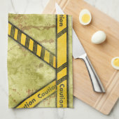 Halloween Waarschuwing Taped laboratorium Theedoek (Quarter Fold)