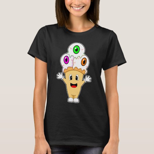 Halloween Waffle ijs T-shirt (Voorkant)