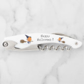 Halloween Waiter's Kurkentrekker Witch Pumpkin Fly (Voorkant)