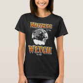 Halloween Waitress Witch, Funny Cute Restaurant Se T-shirt (Voorkant)