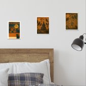 Halloween Wall Art Poster Set - Black Cat, (Slaapkamer)