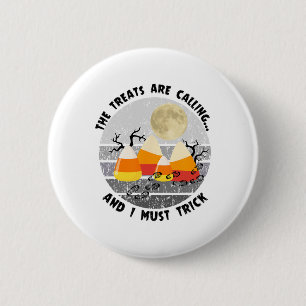 Halloween Wandelen Funny Hiker Natuur Lover Campin Ronde Button 5,7 Cm