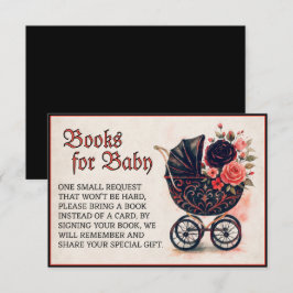 Halloween-wandelwagenboeken voor baby-babyfeestje informatiekaartje