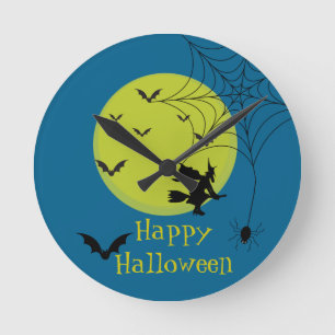 Halloween Wandklok – Griezelige Seizoensdecoratie