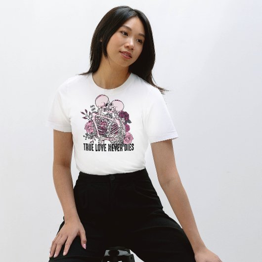 HALLOWEEN WARE LIEFDE STERFT NOOIT | SKELETTEN ZOE T-SHIRT