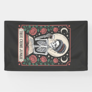 Halloween Ware Misdaad Junkie Tarotkaart Spandoek