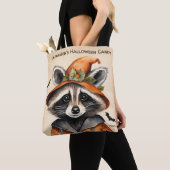 Halloween wasbeer gepersonaliseerd tote bag (Dichtbij)