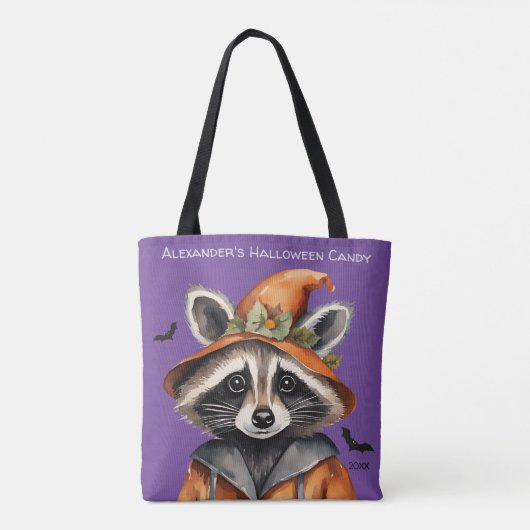 Halloween wasbeer op maat tote bag (Achterkant)
