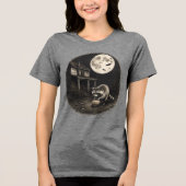 Halloween Wasbeer Tri-Blend Shirt (Voorkant)