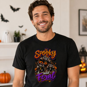 Halloween Wasberen Griezelig Verwilderd T-shirt