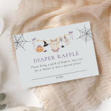 Halloween Wasklijn Baby Shower Luier Raffle