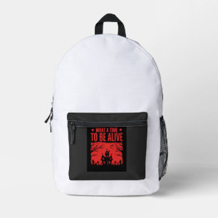 Halloween Wat Een Tijd Om Leven Te Zijn Design Bedrukte Rugzak