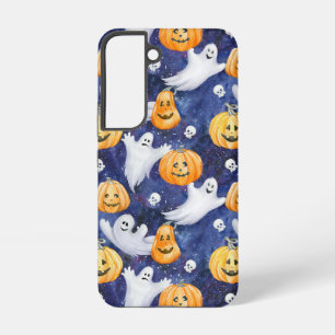 Halloween Watercolor Patroon Samsung Galaxy Hoesje