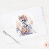 Halloween Watercolor Skelet Stickers (Envelop)