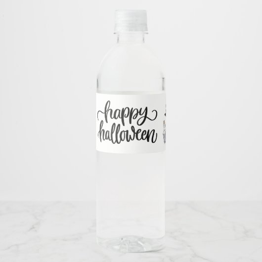 Halloween Waterfles Etiket (Voorkant)