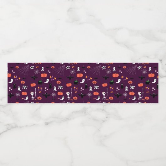 Halloween Waterfles Etiket (Enkel label)