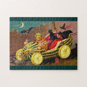 Halloween Watermelon Coach Legpuzzel