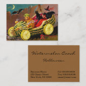 Halloween Watermelon Coach Visitekaartje (Voorkant / Achterkant)
