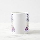 Halloween waterverf birmankat met pompoen koffiemok (Center)